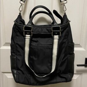 Laundry By Shelli Segal |Black & White Strap| Shoulder/Tote/Laptop Bag/Crossbody